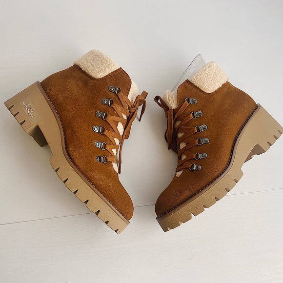 ✨New BLONDO Devin Waterproof Suede Booties Camel 8 - Picture 6 of 12